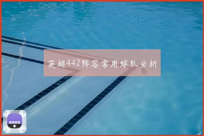 英超442阵容常用球队分析